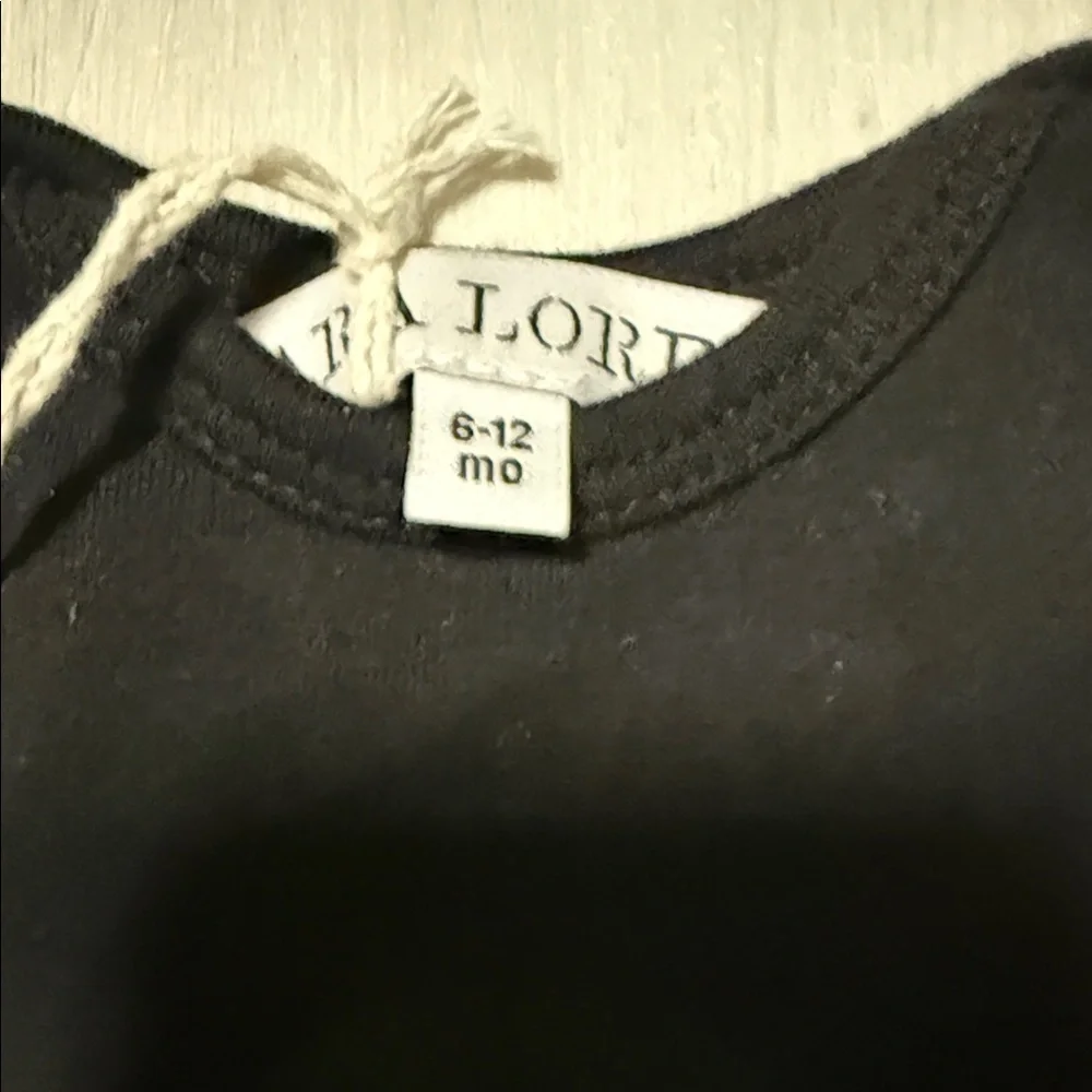 Cara Loren Black Bodysuit for Baby Size 6-12 months